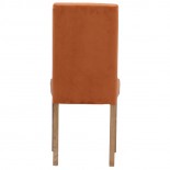 Moreton Oak Sunset Velvet Chair